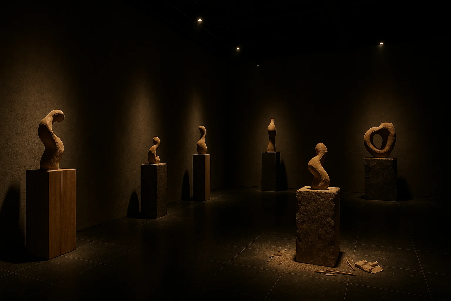 Intérieur d'une galerie d'art de luxe